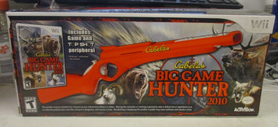 Cabelas Big Game Hunter 2010 Gun w/ Box - Nintendo Wii NOB