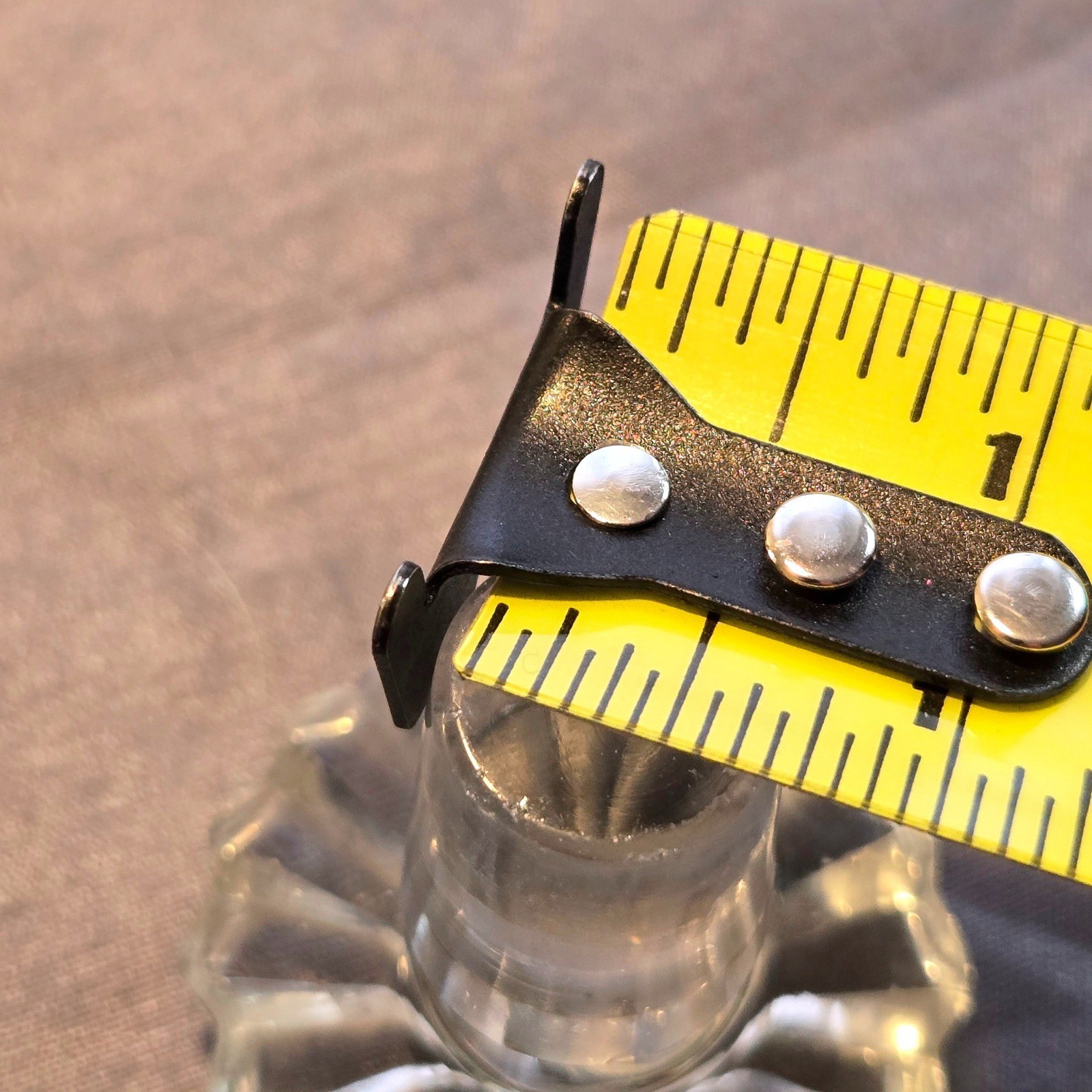 Vintage Clear Cut Crystal Glass Decanter Wine Bottle Stopper Starburst Flower