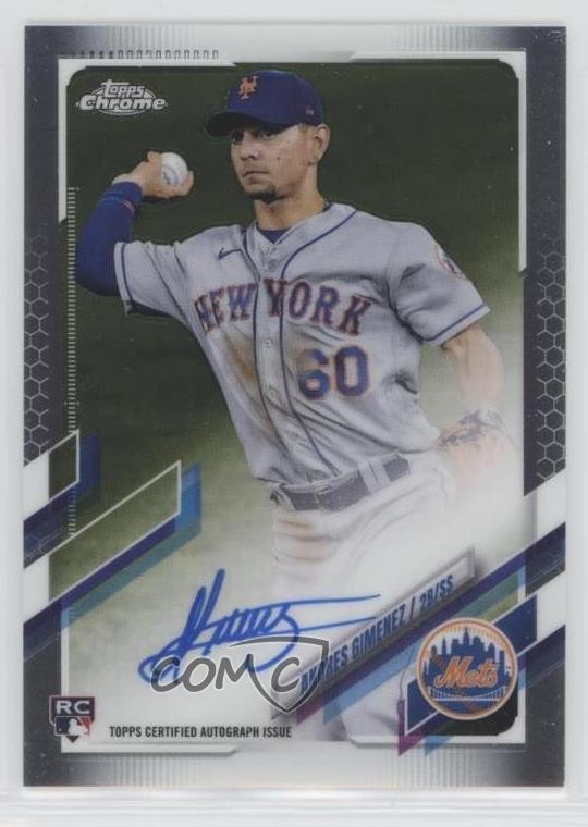 2021 Topps Chrome Rookie Auto Andres Gimenez #RA-AG Auto 6u5