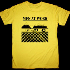 Men at Work band shirt album yellow T-shirt Unisex All sizes XA122