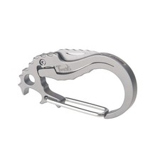 Titanium Carabiner Keychain Clip, 3-in-1 Multi Keyring Holder, EDC Palm Sized...