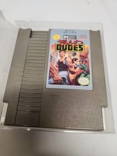 Bad Dudes 1990 NES Authentic Game Tested case and printed instructions