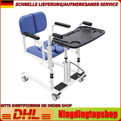 Hydraulic Patient Lift with Adjustable Height and Tilt, High-Load Bearing