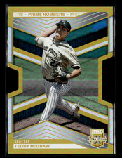 Teddy McGraw 2023 Elite Extra Edition Gold Prime Numbers Die Cut 3/10 #64