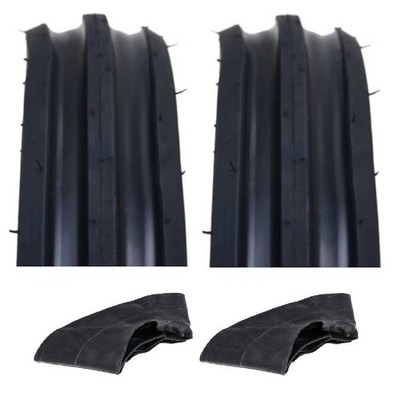 2x Reifen inkl. Schlauch 3.50-8, 4PR, TT, 3-Rib für Heuwender NEU Set