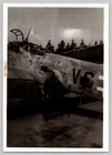Photo - c1945 WWII German Luftwaffe Bf110? Heavy Fighter Wreckage and Pilot?