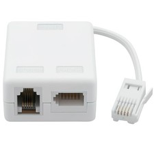 ADSL Filter Microfilter for Broadband/Phone, Compact Standard UK Size, White