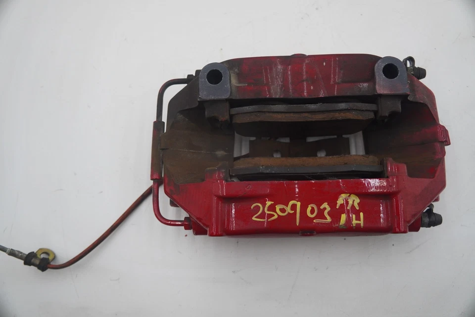 Pinça de freio dianteira esquerda Brembo vermelha 243549 fabricante de equipamento original Ferrari 360 Modena Spider 2004 - Imagem 3 de 4