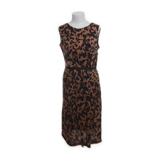 Clements Ribeiro, Maxikleid, Größe: 38, Blau/Braun, Polyester, Leopard #72Z