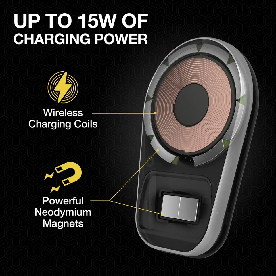 Scosche MPQ5DV-XTSP Qi Wireless Charging Phone Mount - Image 3 of 4