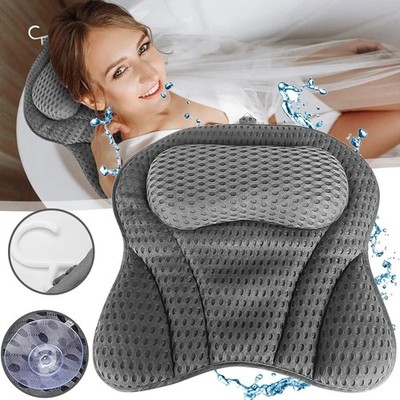 Badewannenkissen Badekissen Nacken- und Rückenkissen mit 4D-AirMesh-Textil