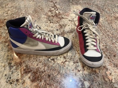 Nike Blazer Mid '77 SE Sneakers Shoes High Tops FB9125 500 Size 4Y White Pink