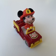 TOMY Toy Walt Disney Productions Diecast Mickey Mouse Fire Engine Truck PD-2