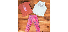Crewcuts  Under Armour Girls Size Youth Large 3-Piece Outfit Bundle 2 Shirts