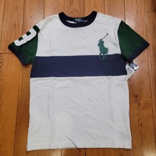 NWT Polo Ralph Lauren Boys T-Shirt Big Pony Sport Cotton School Beach XL 18-20