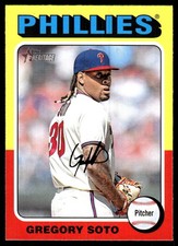 Gregory Soto 2024 Topps Heritage #144 Phillies MLB READ FREE SHIP AutographDen