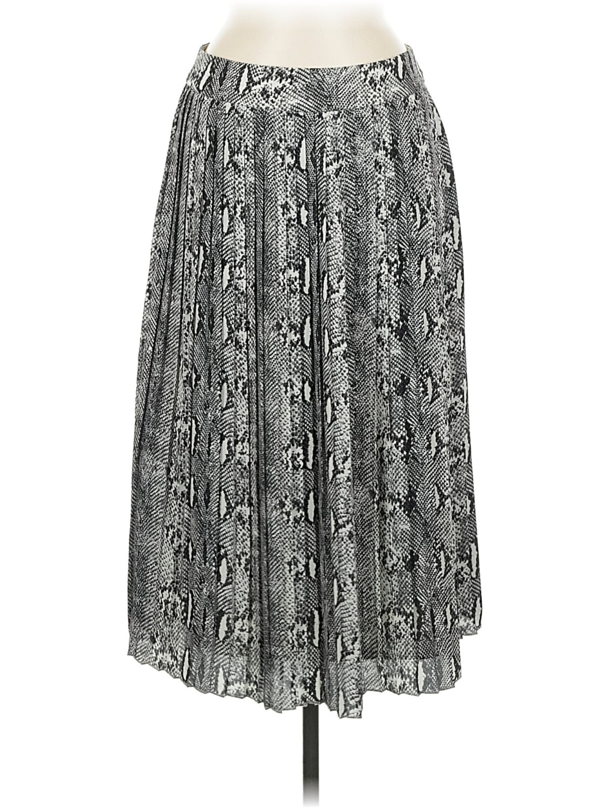 J. Crew Gray Black Python Snake Print Snakeskin P… - image 1