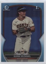 2023 Bowman Draft Chrome Sky Blue Refractor Quinn McDaniel #BDC-136 0r5k