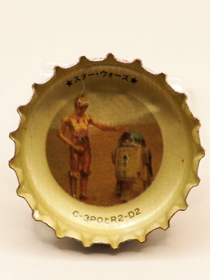 C-3PO R2-D2 Star Wars Fanta Vintage Crown Bottle Cap Coca-Cola Japan R294