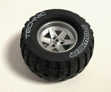 Lego Technic Rad Reifen + Felge wheel 22969 / 32298 8457 62mmx46mm Power Puller