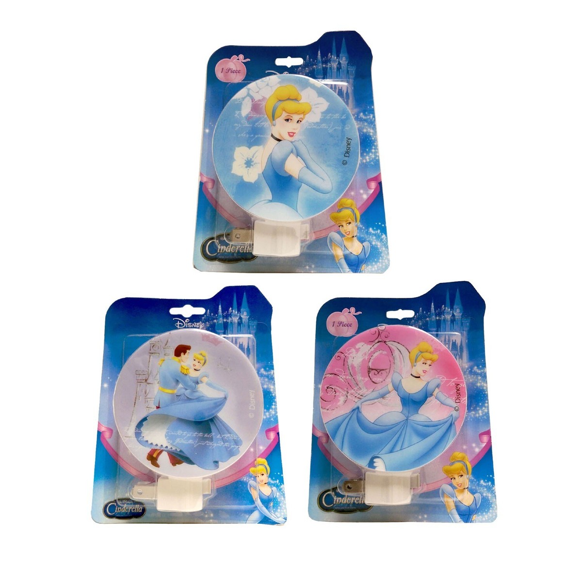 Disney Princess Cinderella Kids Girls Decor Room Night Light Lamp