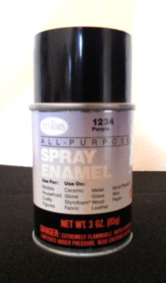 TESTORS 3OZ SPRAY ENAMEL  1234 PURPLE!  BRAND NEW!