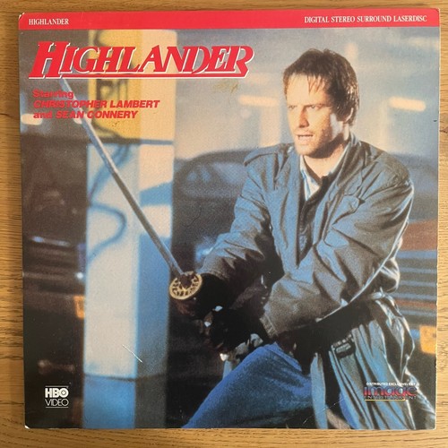 HIGHLANDER NTSC VERSION ANGLAISE TRES BON ÉTAT LASER DISC FILM LASERDISC