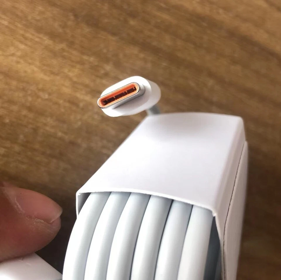 Cable de datos de carga rápida USB-C 6A original Huawei, cable naranja tipo C 1 m Foto 3 de 4