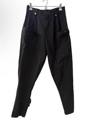Dept.anonym Black High-Waist Cargo Pants with Pockets, Women s Size Large