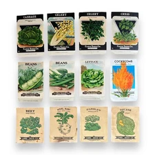 Collection of Vtg. Seed Packets - Card Seed Co. Fredonia, NY (c. 1910)