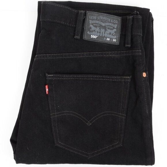 Levi's 550 38 X 30 Big and Tall Mens Black Tapered Leg Levi's 550 38 X 30 Big and Tall Mens Black Tapered Leg
