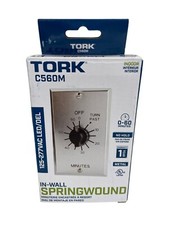 TORK C560M Spring-Wound In-Wall Twist Timer with Commercial Style Metal Plate