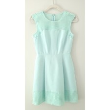 J.Crew perforated a-line dress mint size 00