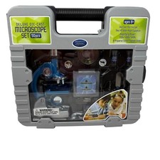 Deluxe Die-Cast Microscope Set 50-Piece Ages 8 Magnification 100x/450x/900x