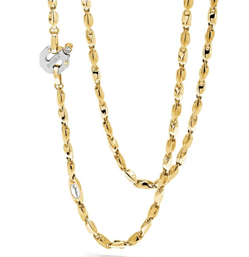 Ожерелье BARAKA Mens GC221941GIDB600002 из коллекции Nexus с золотой цепочкой и бриллиантами 1131390₽