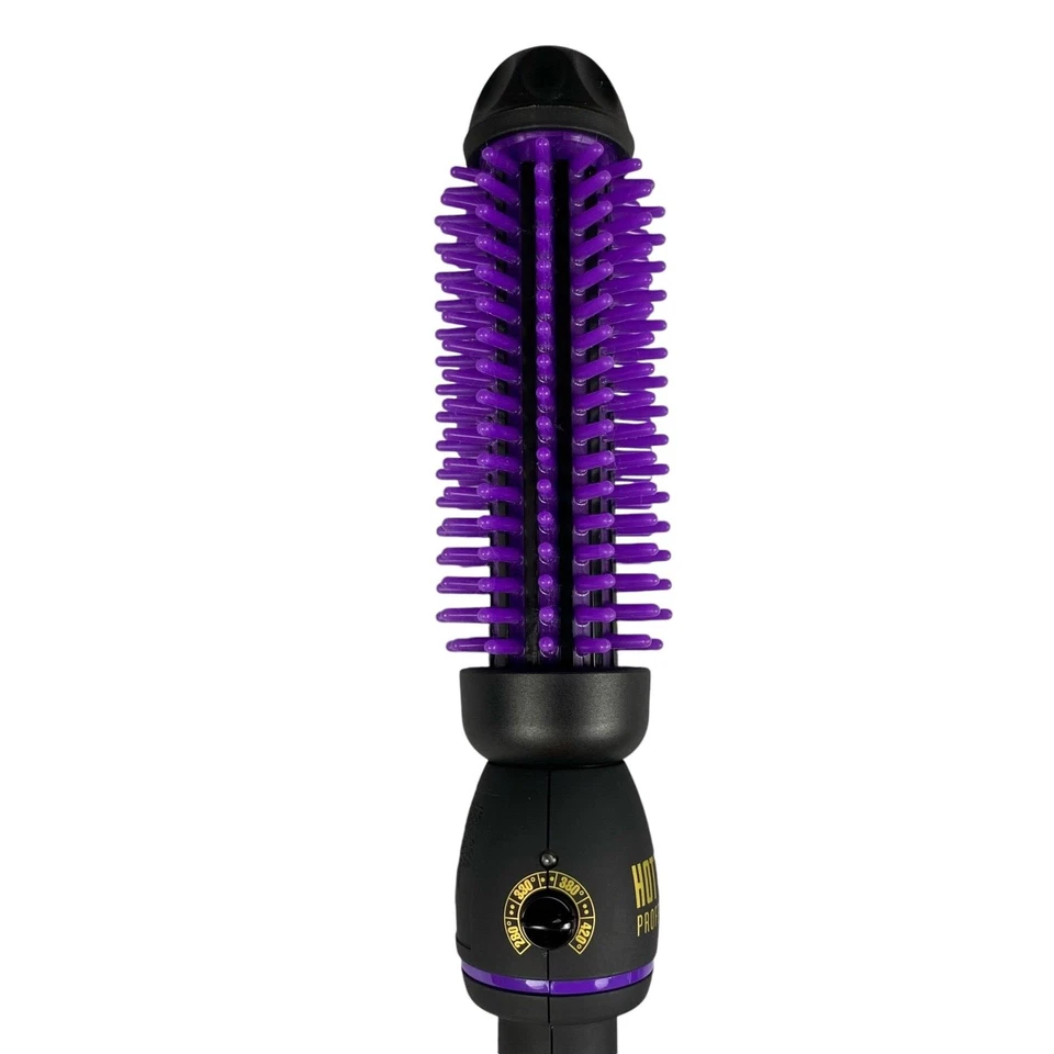 Hot Tools Pro 1" Hot Brush Styler Silicone Ceramic 1146 Volumizer Hair Tool - Image 3 of 4