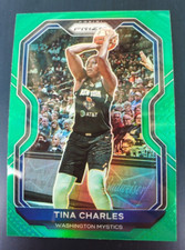 2021 Panini WNBA Prizm Tina Charles #71 Green Insert Washington Mystics