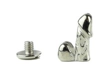 Pene Spike 1" Largo con Bolas Tornillo Punk Gótico Metal Tachuelas Picos Divertido 50 Piezas