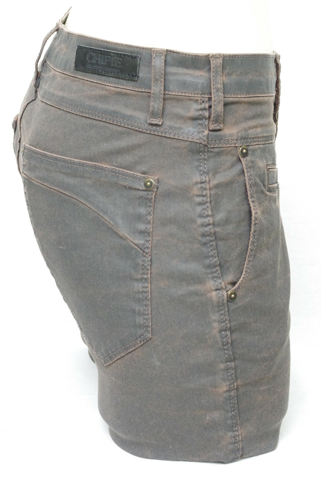 Jeans droit 5 poches coton denim dirty femme | La Halle
