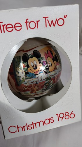 (C) 3 Schmid Ornament Walt Disney Christmas 1985, 86, 87 Mickey Mouse Box - Picture 7 of 10