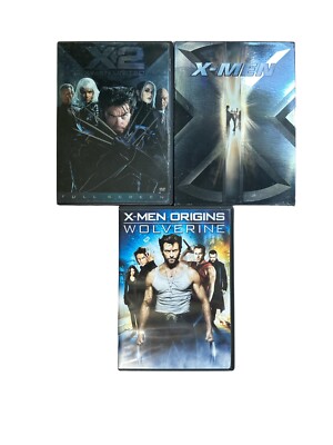 X2: X-Men United X-men X Men Origins Wolverine Lot Of 3 DVD Movies Marvel