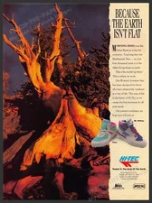 Hi-Tec 1990s Magazine Print Advertisement 1990 Methuselah Tree Shoes