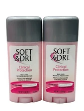 2 soft & dri clinical protection max level everfresh blossom 2.3oz ea