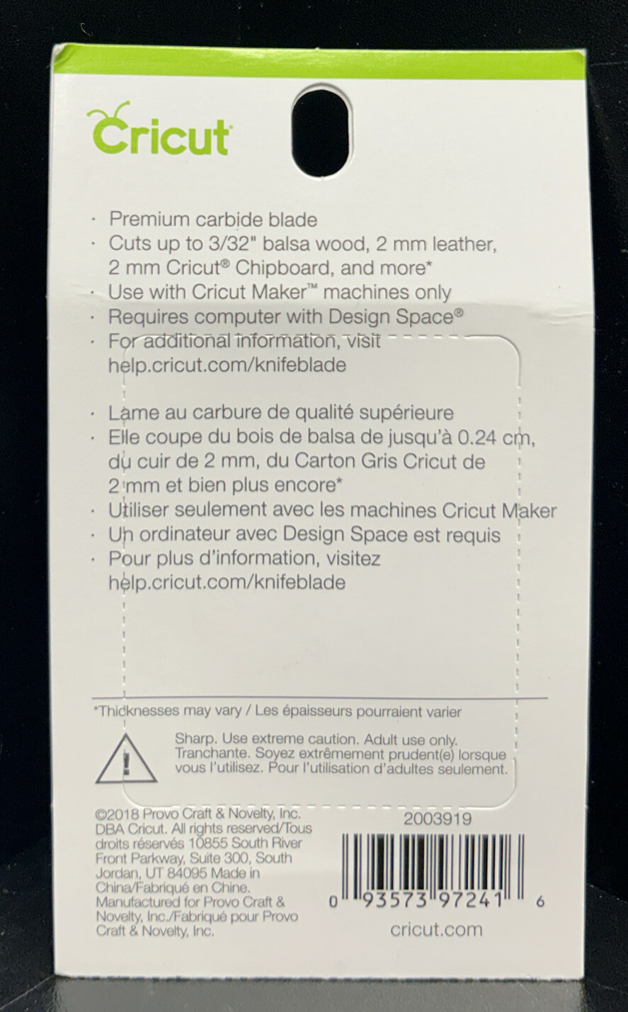 Cricut 12mm Knife Blade Kit 93573972416 eBay