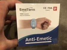 Emeterm Anti-Emetic Blue Wristband For Motion & Morning Sickness BLUE Color