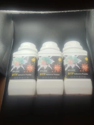 3 Bottles XPCARE DTF Adhesive Powder 16.7oz (500g) Each
