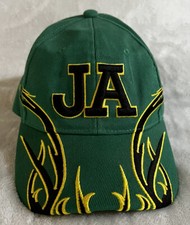 Jamaica JA Embroidered Green Yellow Black Adjustable Baseball Cap Hat