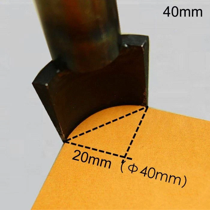 Steel Quarter Round Leather Craft Arc End Cutter Punch Strap Belt Wallet tools - Image 3 of 4