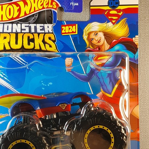 Hot Wheels Monster Trucks "SUPERGIRL" New For 2024 DC And Warner Bros 1:64 Scale - Picture 13 of 17