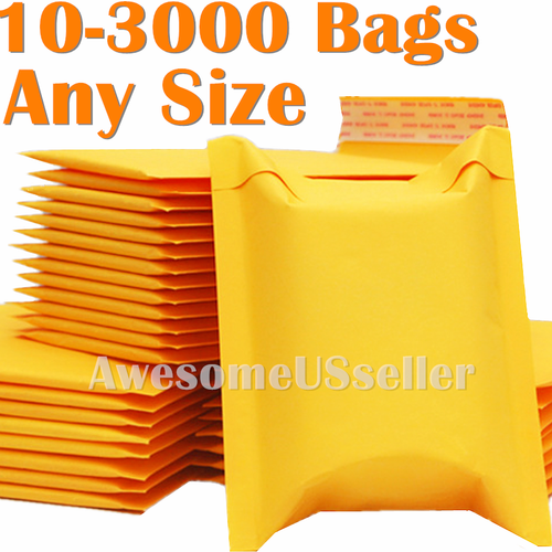 Kraft Mailer Bubble Bags Mailers Padded Envelope Paper 6x9 9x12 5x7 3x5